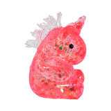 Squishy Unicornio con Glitter, Color Rosa