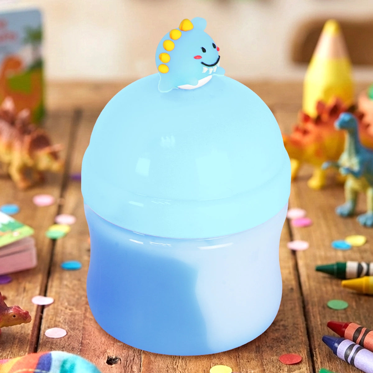 17 12TOY MASA CRISTALINA DINO MINI 190GRAZUL