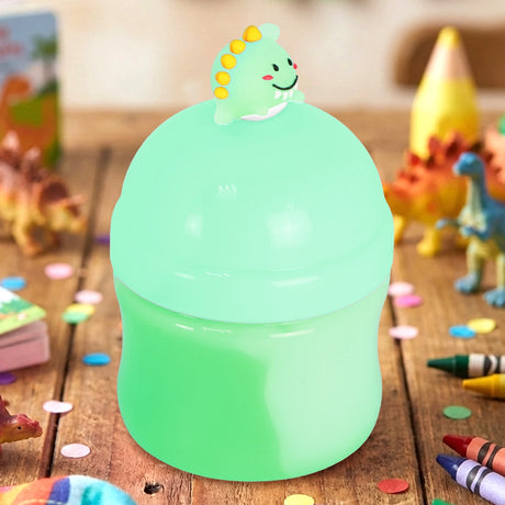 17 12TOY MASA CRISTALINA DINO MINI 190GRVERDE