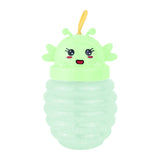 Slime Cristalino, Envase Abeja, Color Verde
