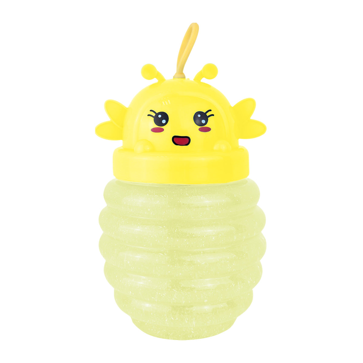 Slime Cristalino, Envase Abeja, Color Amarillo