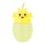 Slime Cristalino, Envase Abeja, Color Amarillo