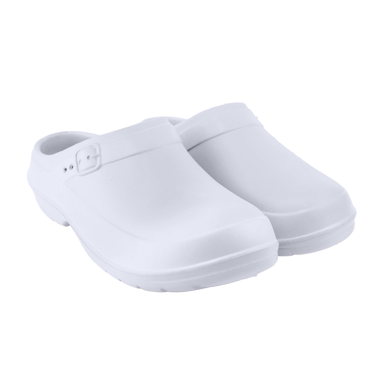 Zapatos sin Cordon, Tipo Crocs, Color Blanco