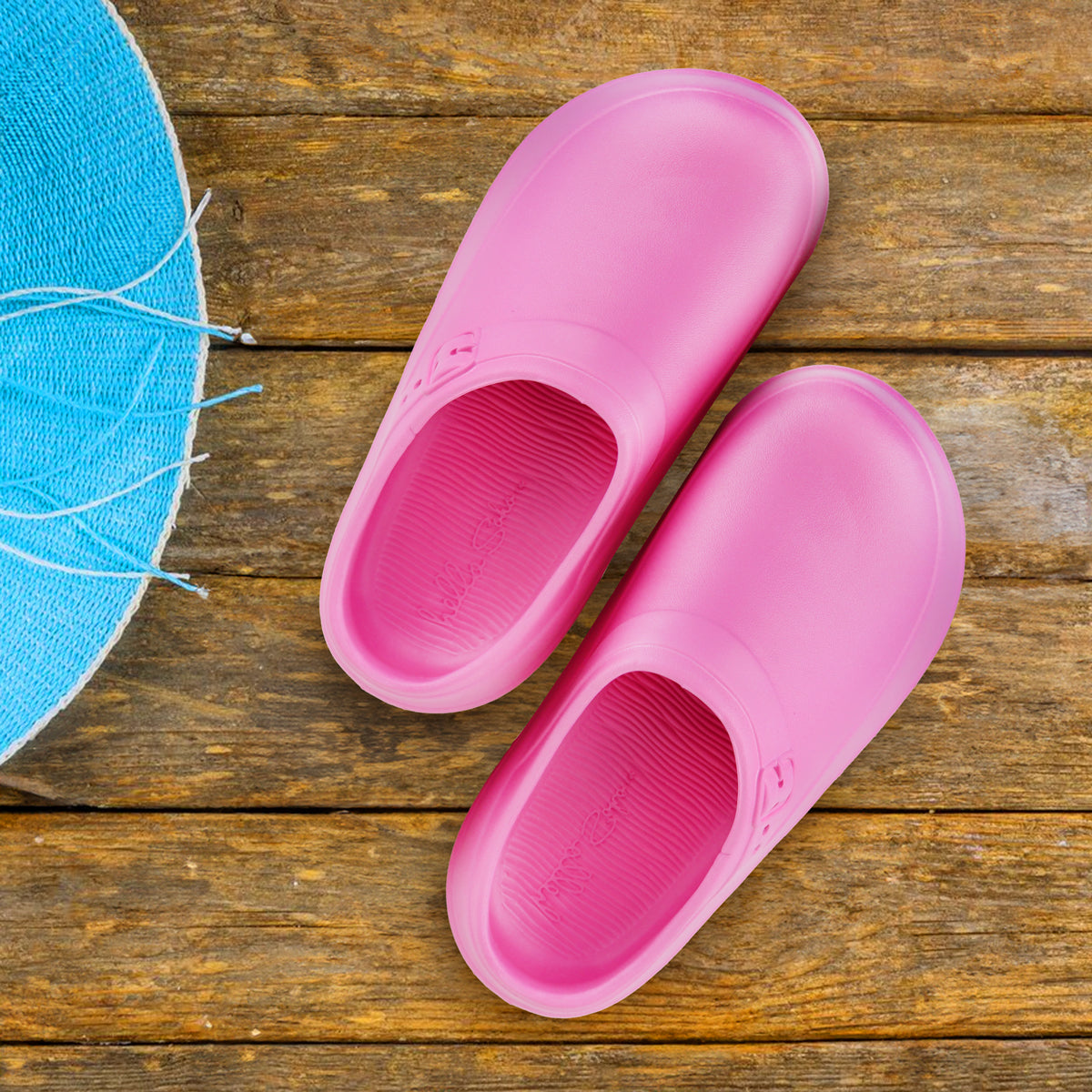 Zapatos sin Cordon, Tipo Crocs, Color Rosa