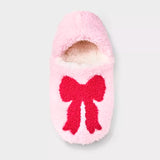 Pantuflas, Color Rosa, Diseño Moño