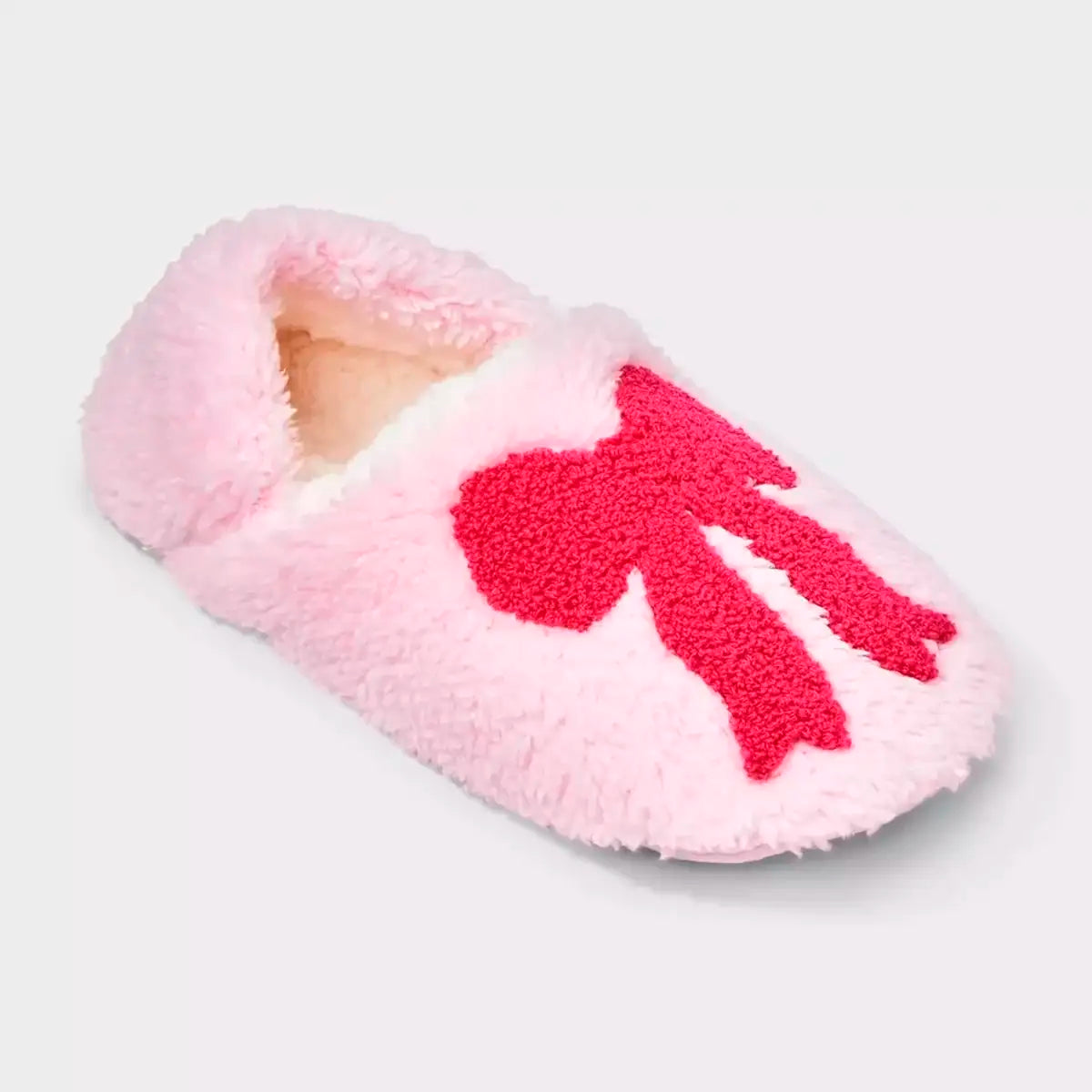 Pantuflas, Color Rosa, Diseño Moño