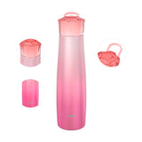 Botella de Agua de Acero Inoxidable, Zak, Color Coral, 590 ml