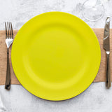 Plato de Servicio, Color Amarillo, 6 pzas