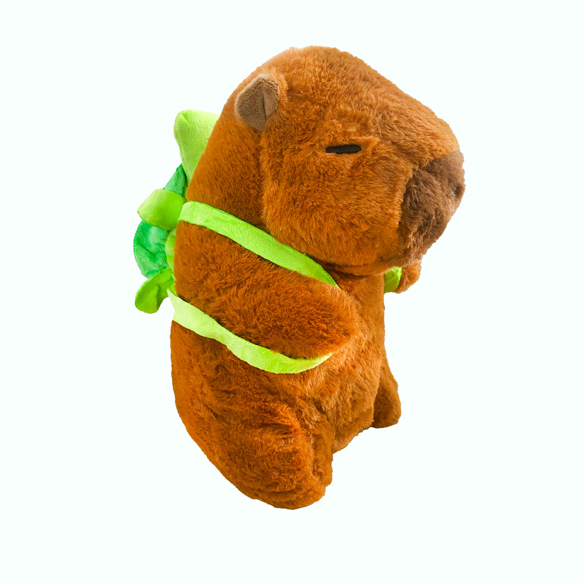 Peluche de Capibara con Mochila de Tortuga