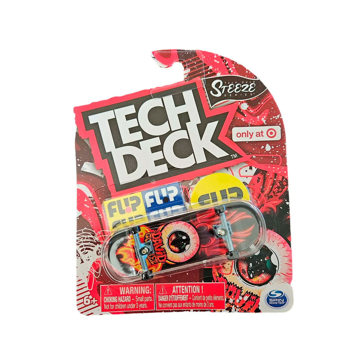 Patineta Tech Deck, color Rojo con Negro