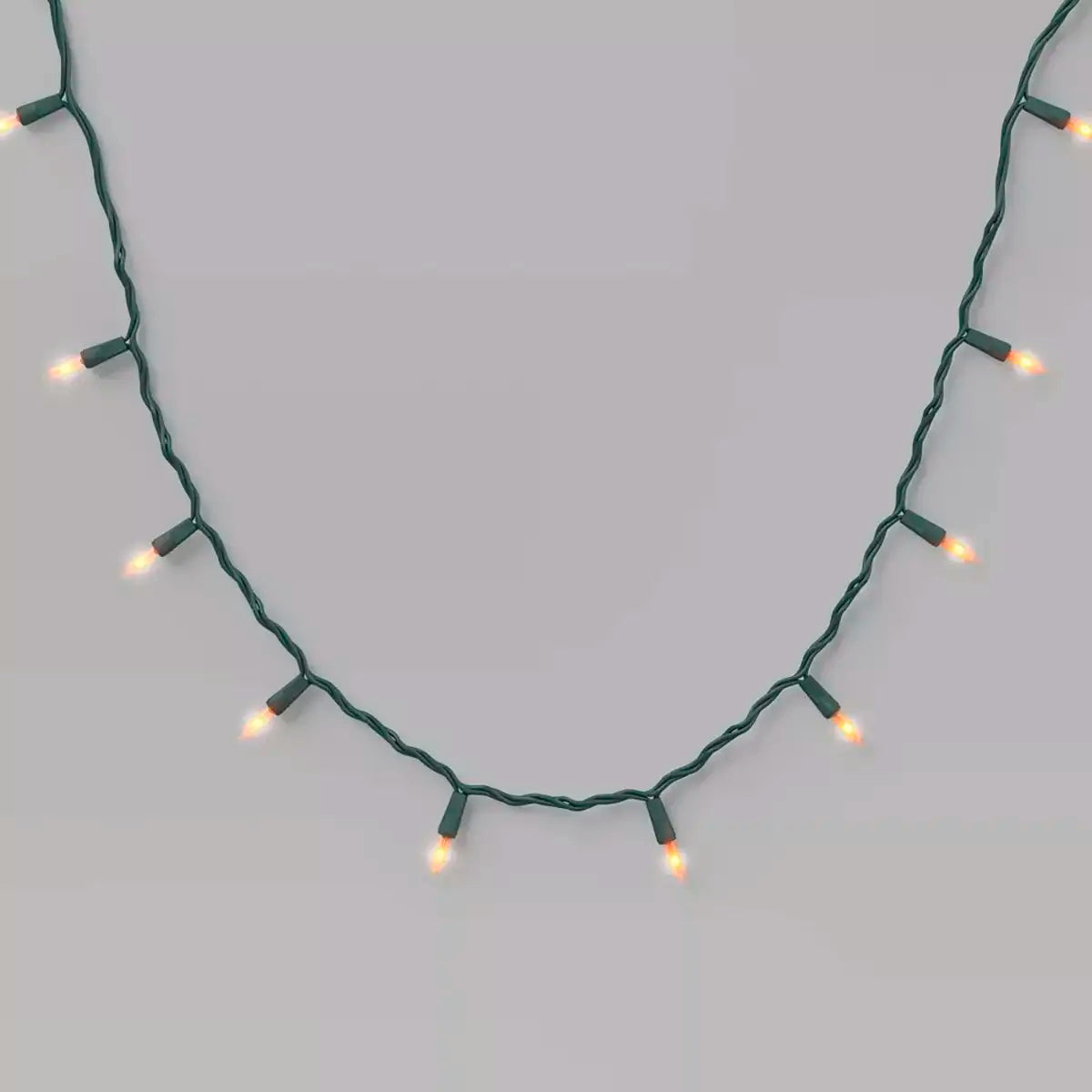 Luces de Navidad Incandescentes, Cable Verde, Wondershop