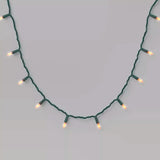 Luces de Navidad Incandescentes, Cable Verde, Wondershop