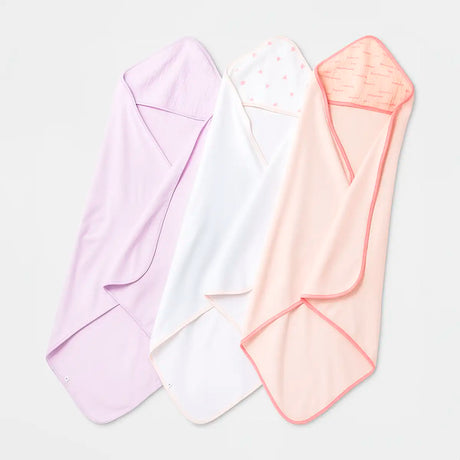 Set de 3 Toallas de Baño con Capucha para Bebé