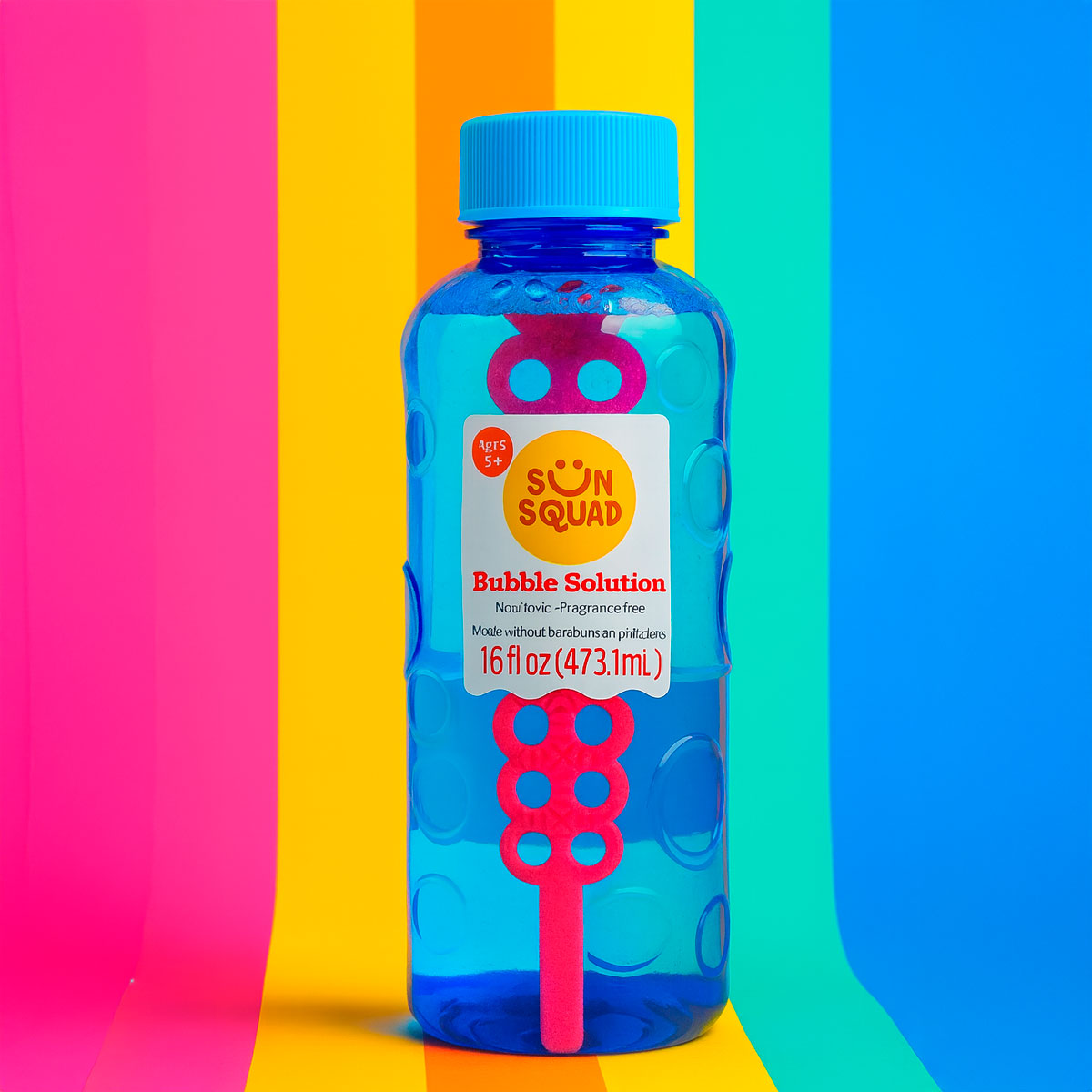 Solución de Burbujas, Sun Squad, Color Azul, 473 ml
