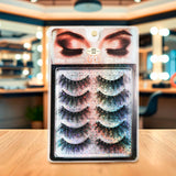 6 Pares de Pestañas, Miss Mistery, 6D Silk Lashes