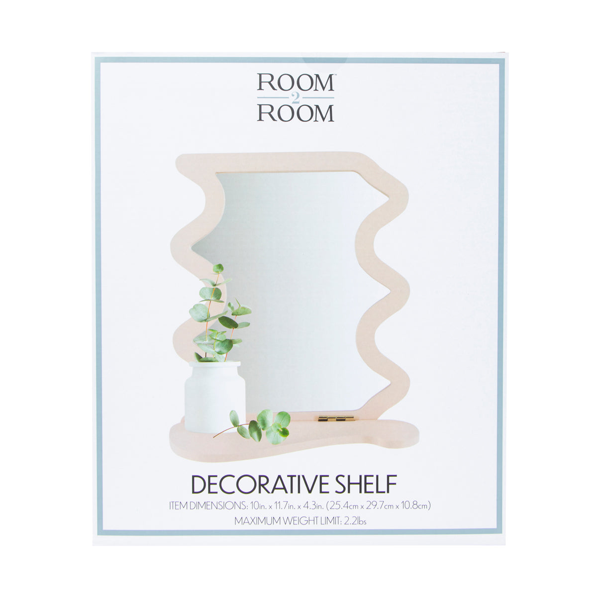 Estante de Espejo Decorativo, Room2Room, Color Rosa
