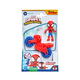 Figura de Spiderman y Motocicleta