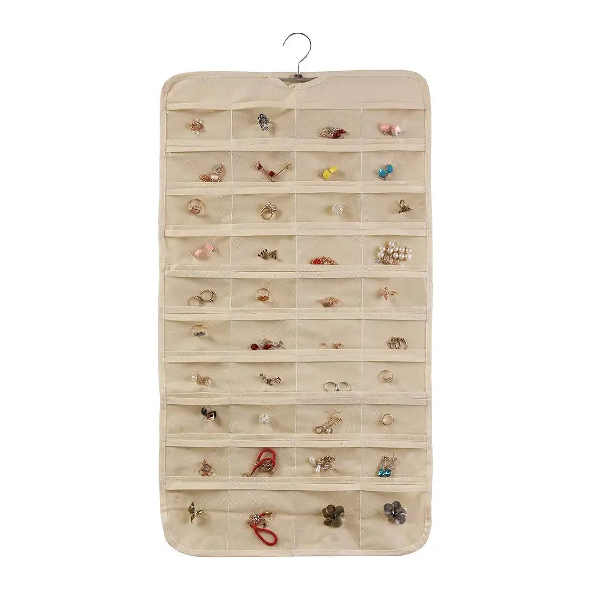 Organizador Colgante de Joyería de Doble Cara para Armario