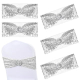 Bandas de Lentejuelas para Silla Decorativas, 4 pzas