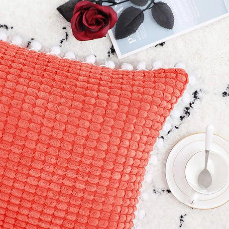 Funda de Almohada, Color Coral