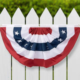 Banderín de Bandera Estadounidense Plisado