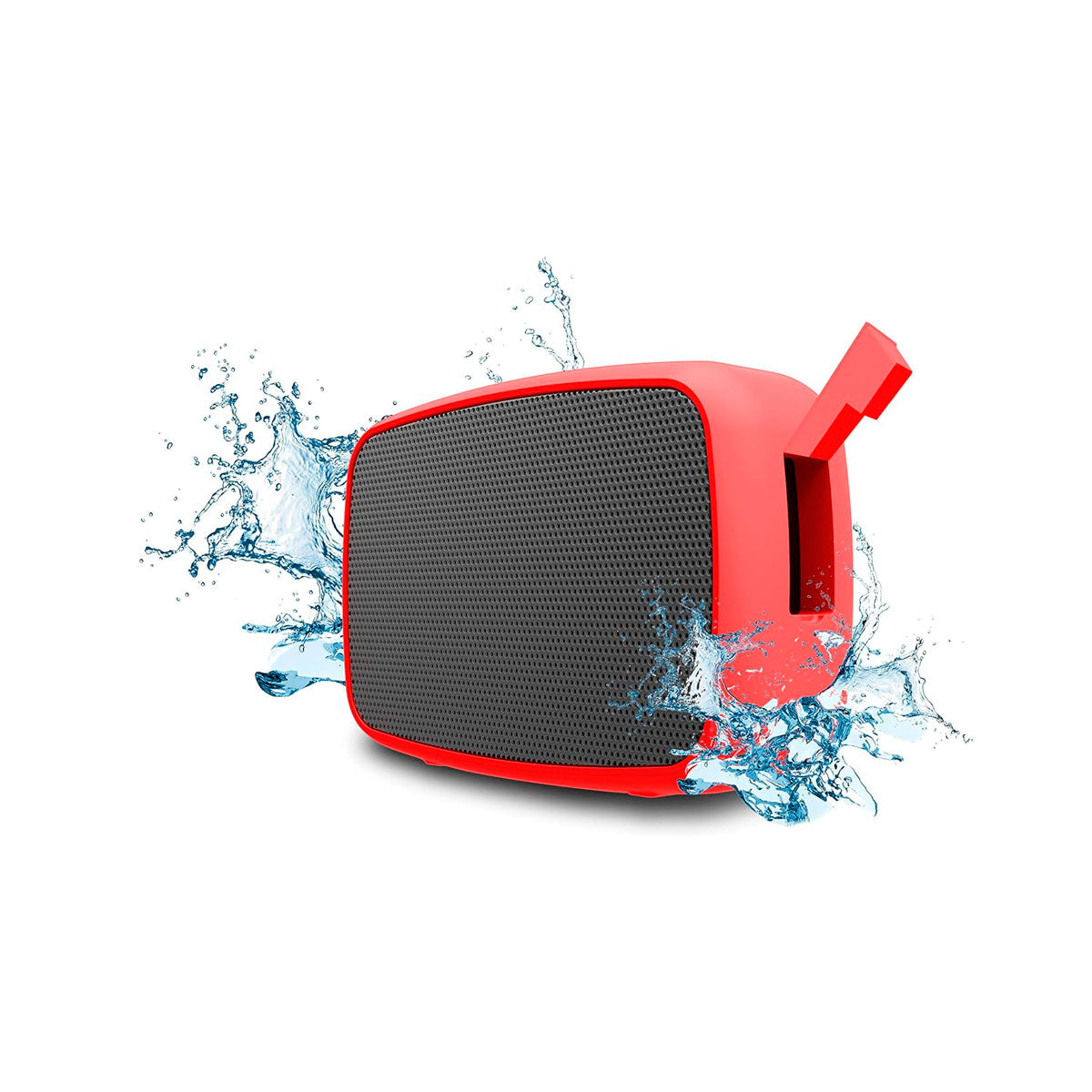 Altavoz Inalámbrico Ematic Resistente al Agua, color Rojo