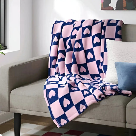 Manta de Felpa, Color Rosa y Azul, Room Essentials