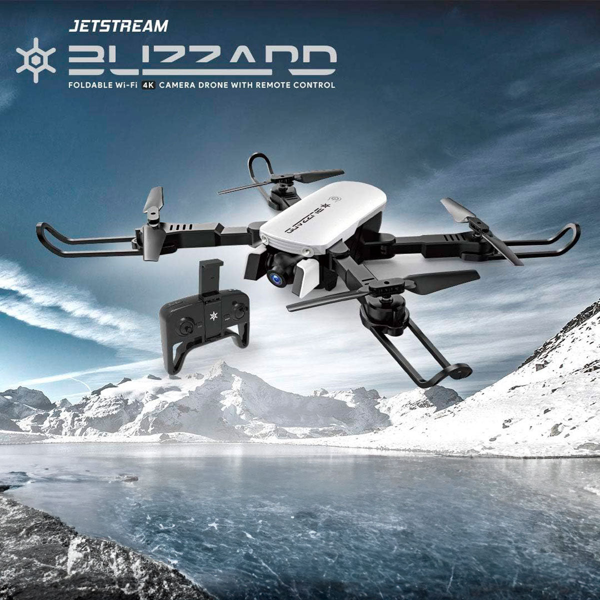 Dron con cámara Wi-Fi 4K, Jetstream Blizzard