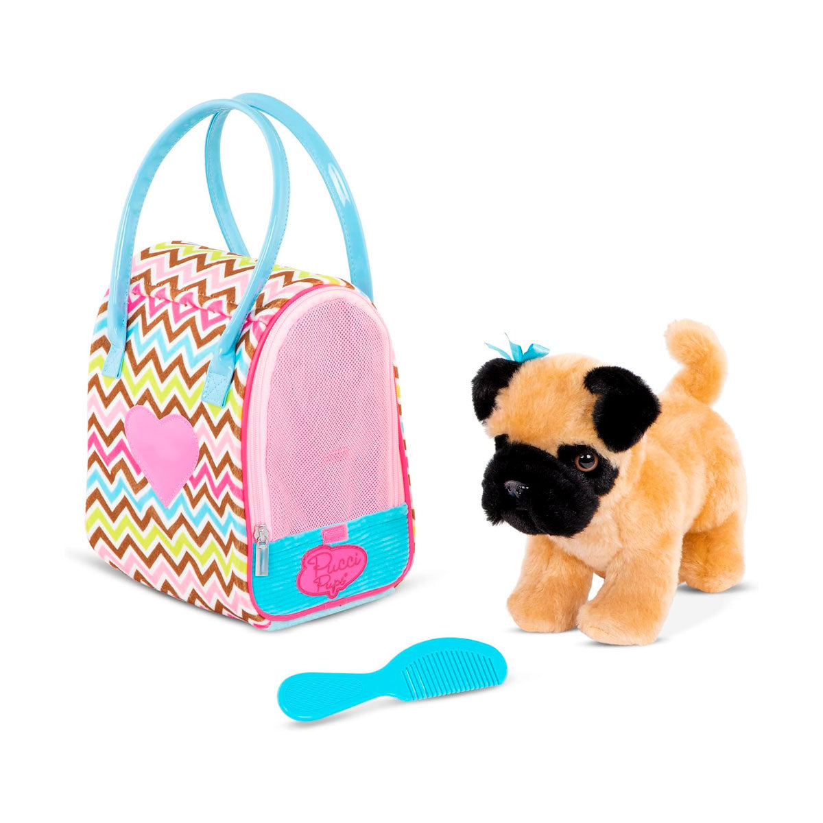 Cachorro y accesorios Click N' Play Doll, Pug