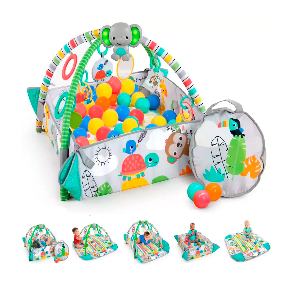 Gimnasio y Piscina de Pelotas 5 en 1, Bright Starts