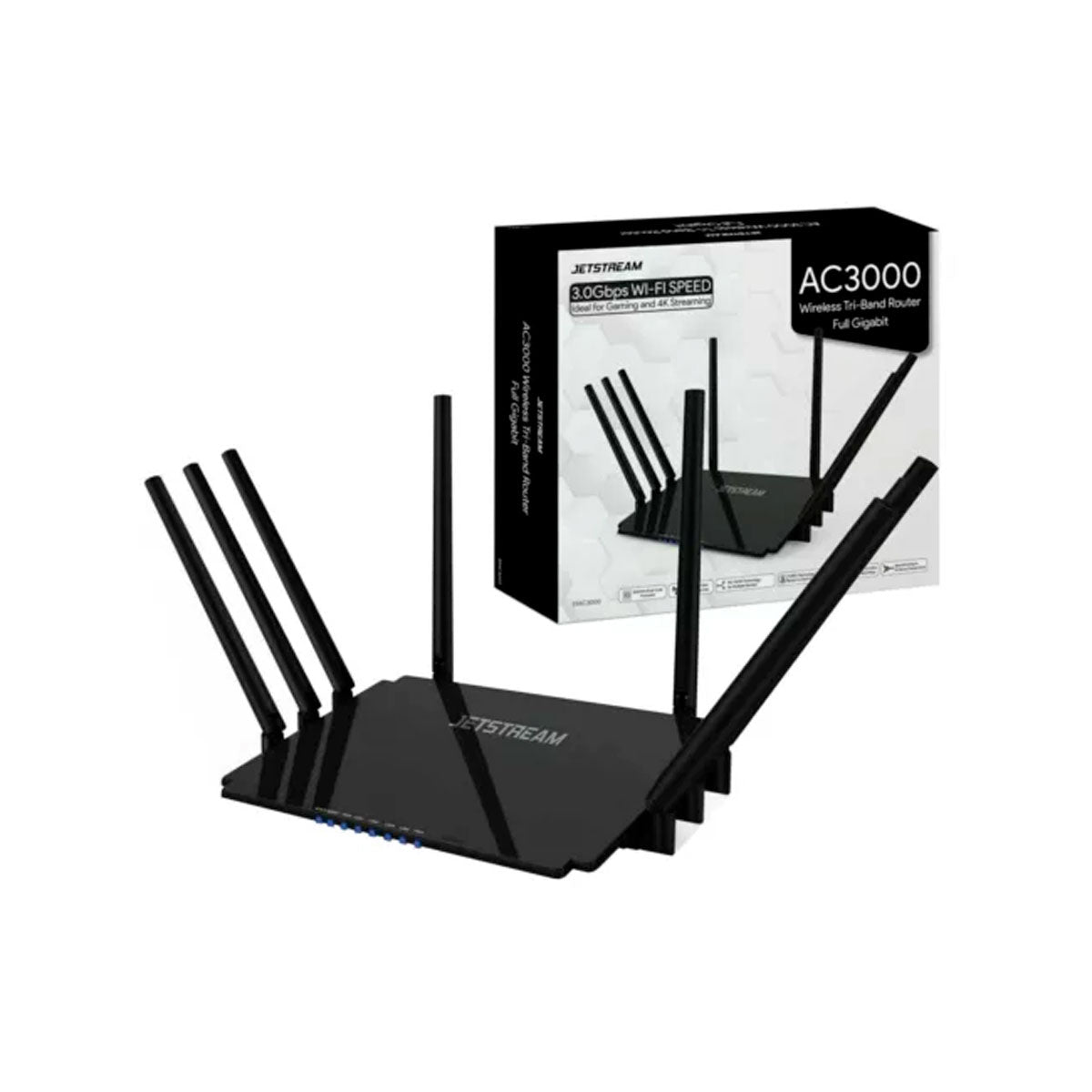 Router para juegos Jetstream ERAC3000 Tri-band WiFi