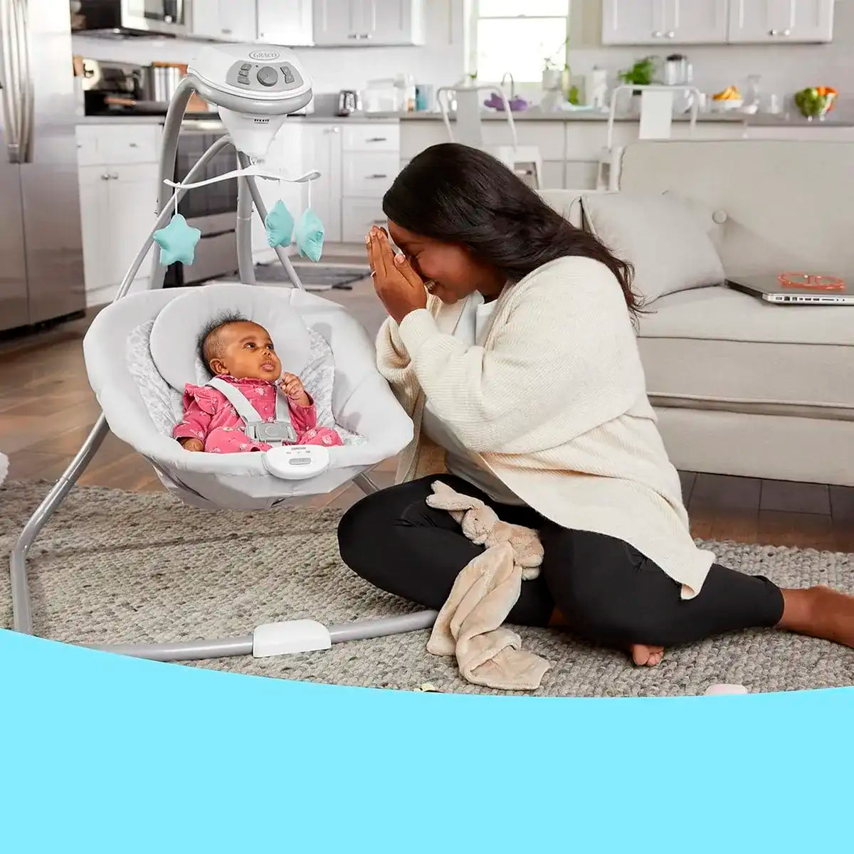 Columpio para Bebé, Graco Simple Sway, Estrellas