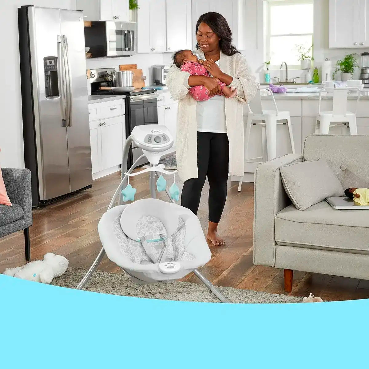 Columpio para Bebé, Graco Simple Sway, Estrellas