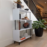 Librero en Forma de S, Color Blanco, Danya B