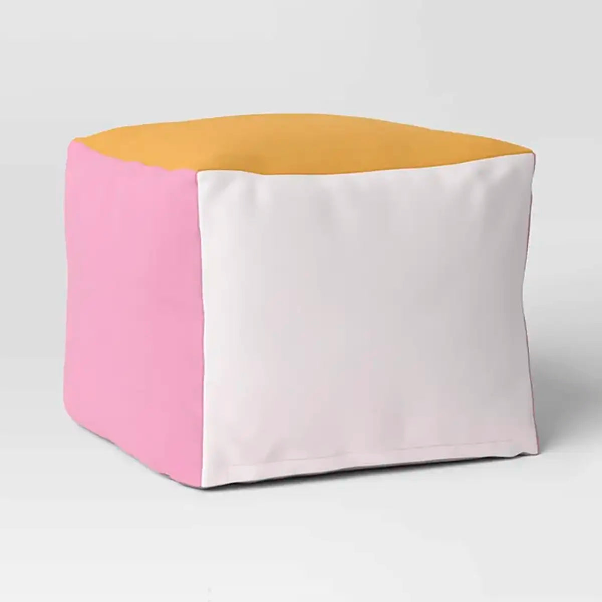 Pouf Cuadrado con Bloques de Color, Room Essentials