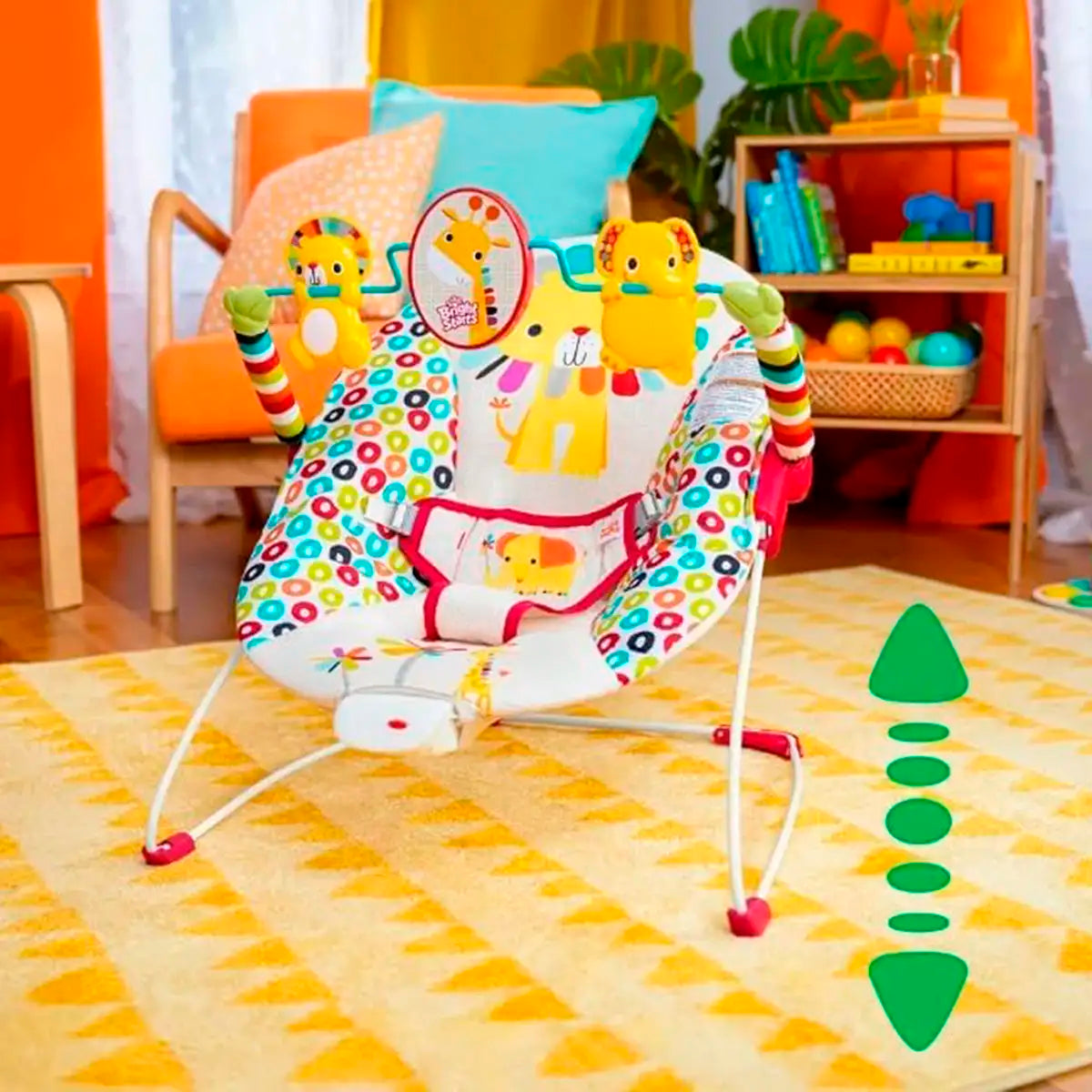 Silla Mesedora para Bebé, León, Bright Starts