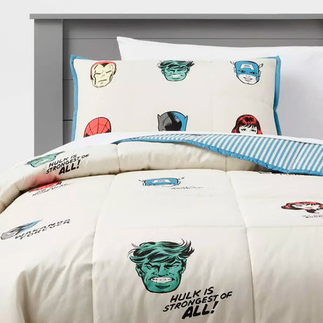 Edredón Infantil Reversible, Marvel, Individual, Pillowfort