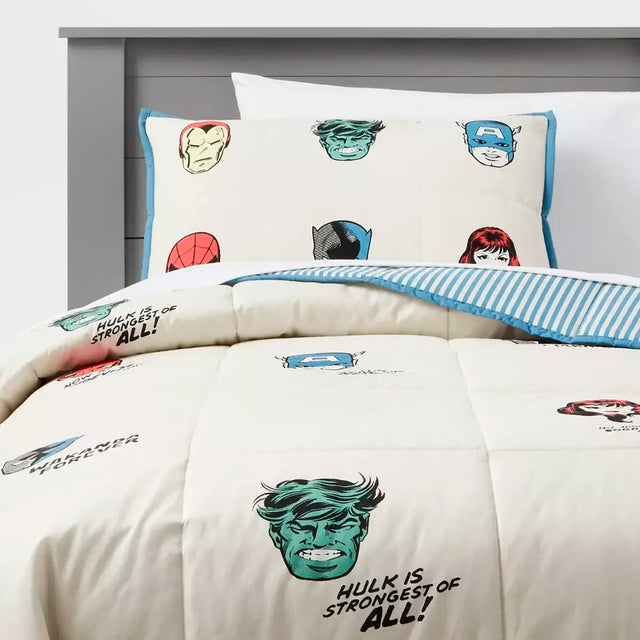 Edredón Infantil Reversible, Marvel, Individual, Pillowfort
