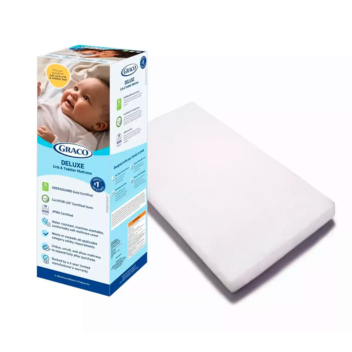 Colchón de Espuma para Cuna y Niño Pequeño, Graco