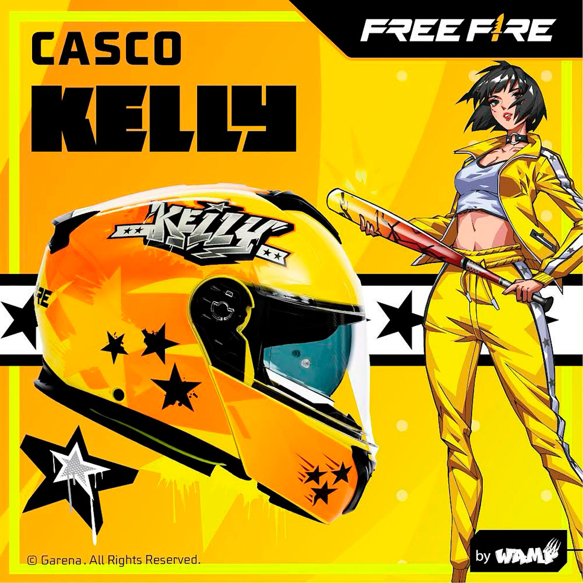 Casco Wamp, Kelly Abatible W-918