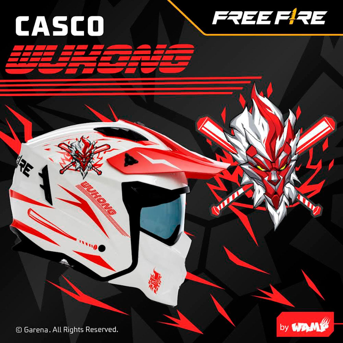 Casco Wamp, Wukong Abatible W-X1-X