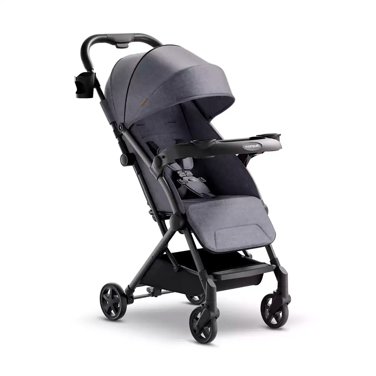 Cochecito de Viaje Ligero, Mompush, Color Gris