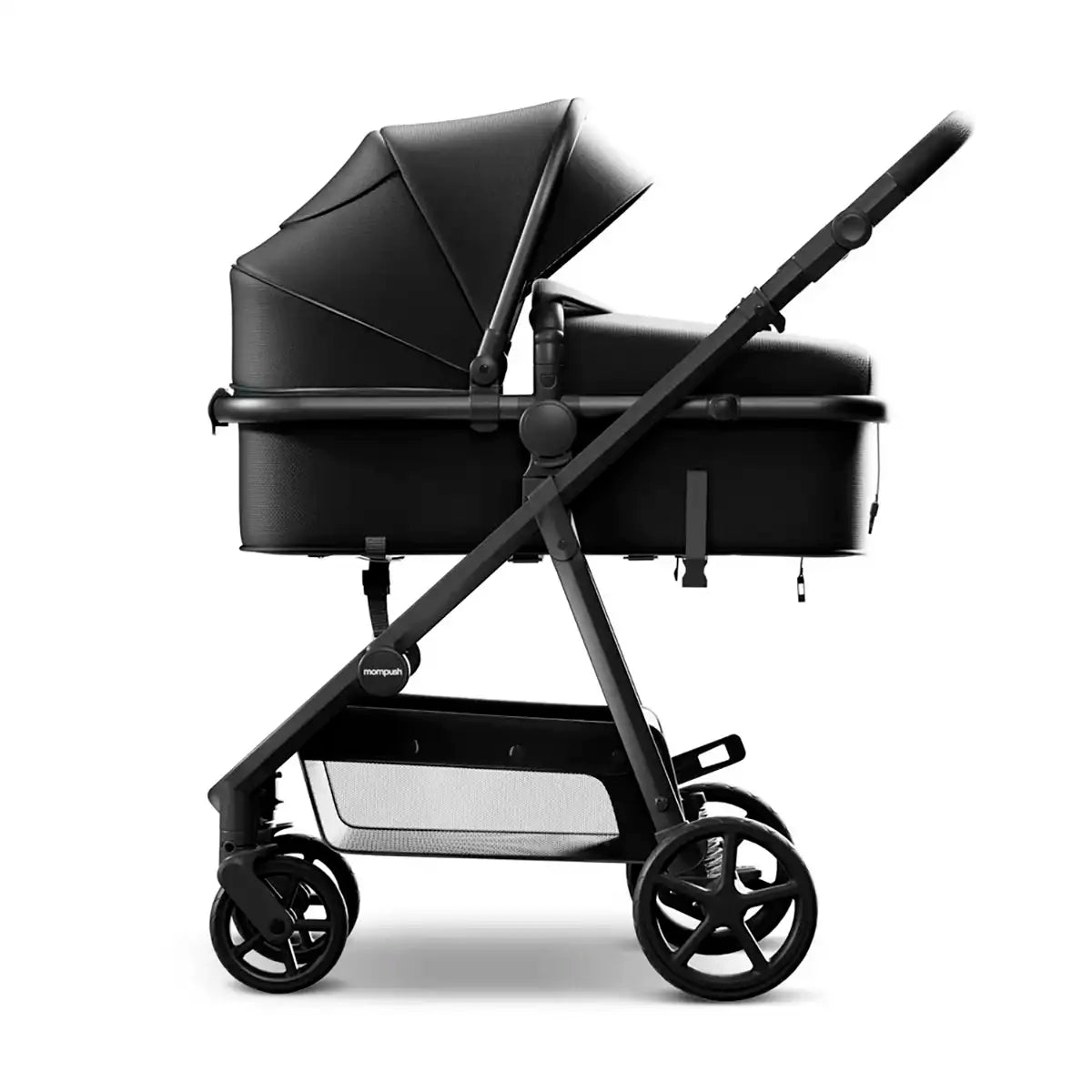 Carriola 2 en 1, Mompush, Color Negro