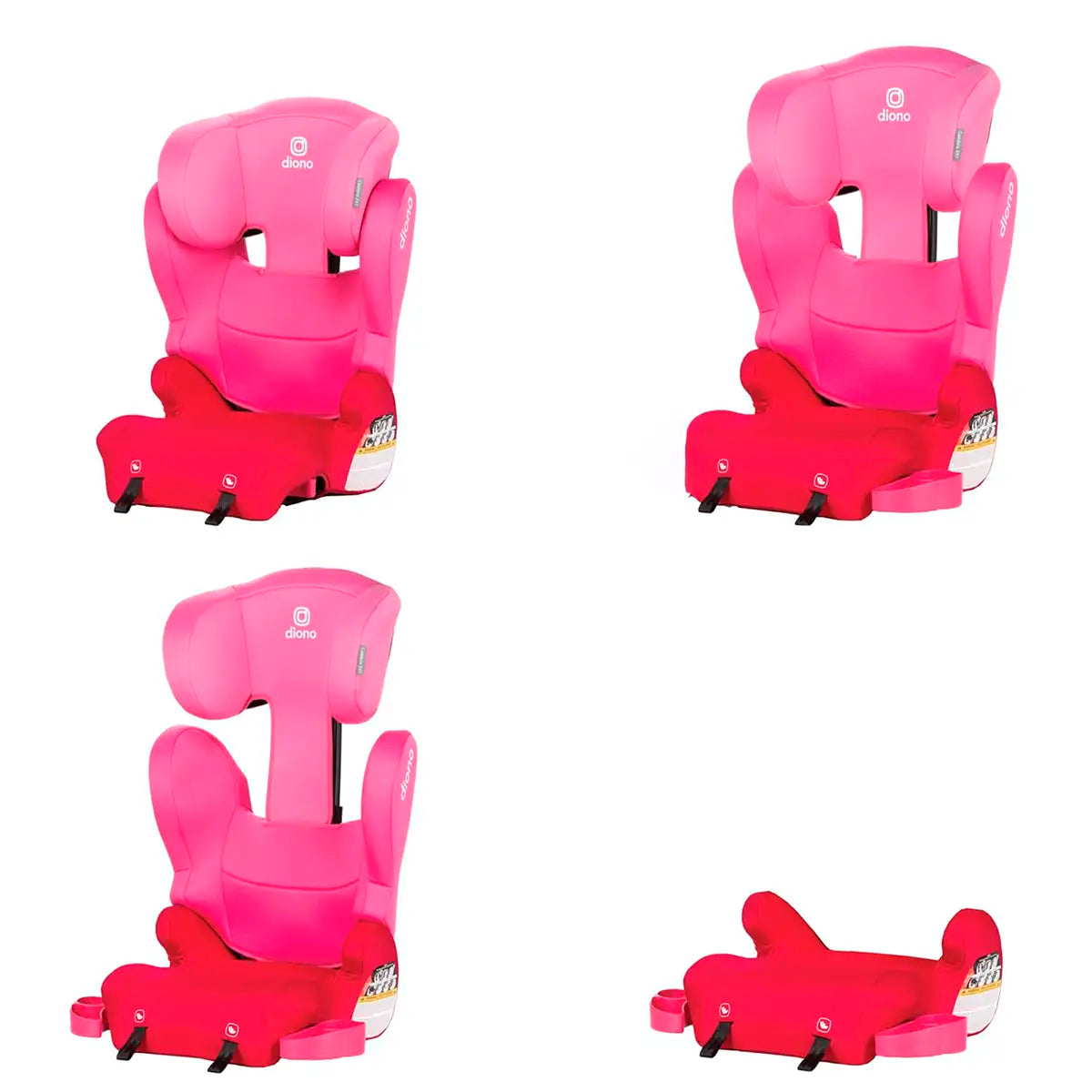 Asiento de Coche 2 en 1, Diono, Color Rosa