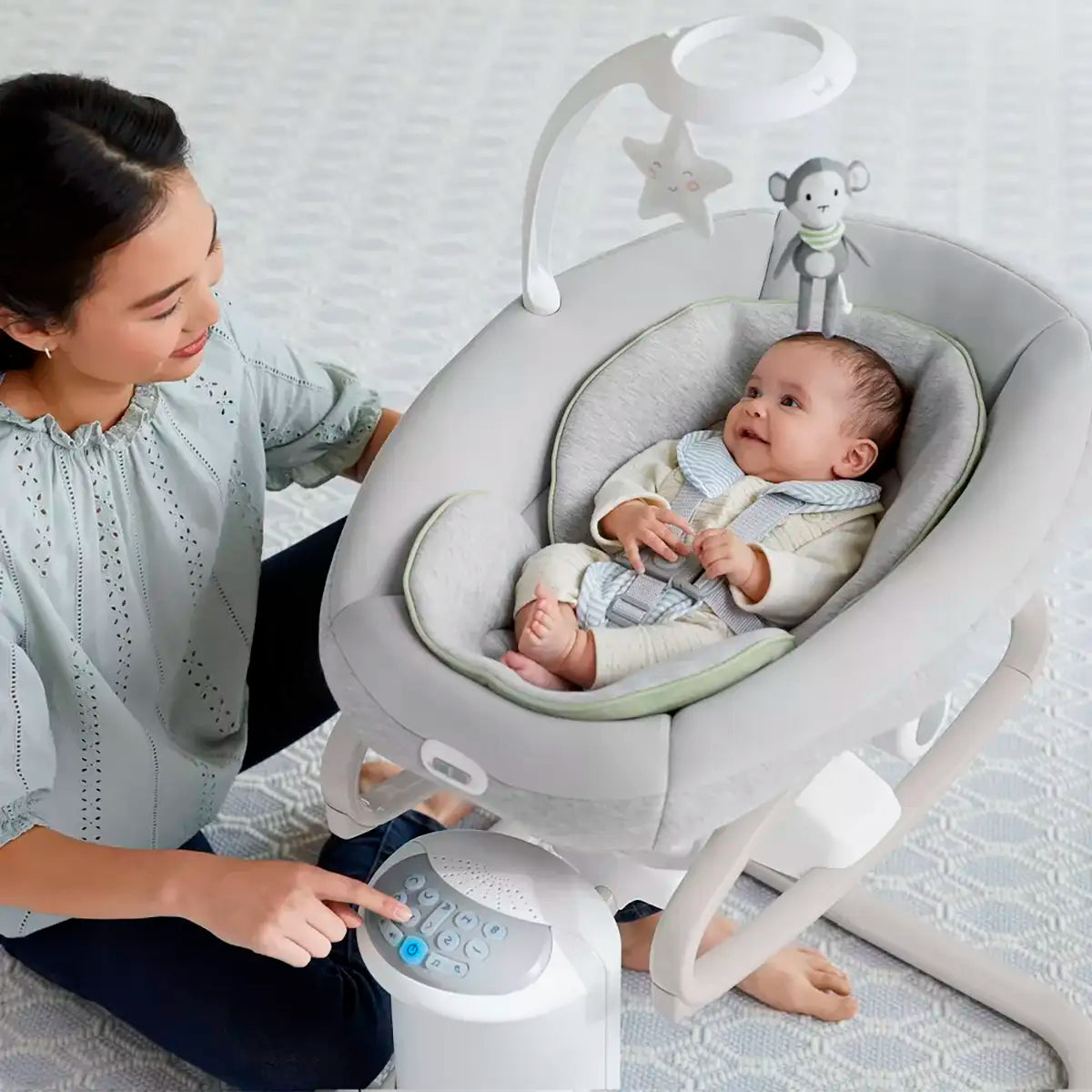 Columpio para Bebés, Graco Soothe My Way con Balancín Extraíble