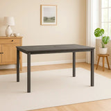 Mesa de Comedor Rectangular para Patio, Color Gris, Threshold