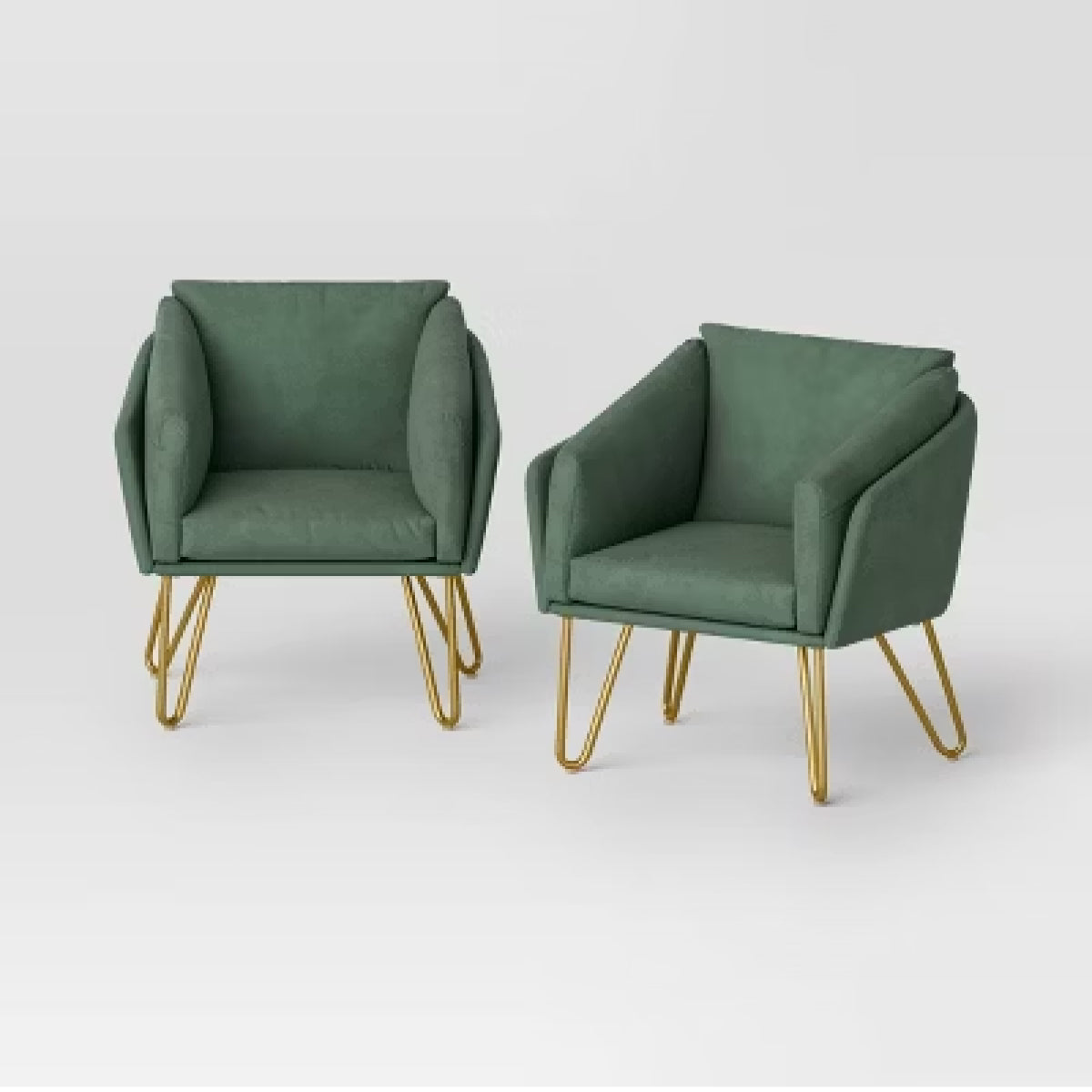 Set de 2 Sillas para Exterior, Color Verde, Threshold