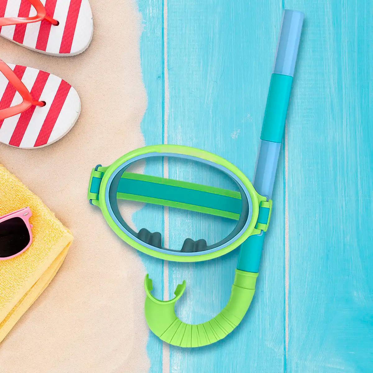 Set de Máscara y Snorkel Retro para Niños, Speedo