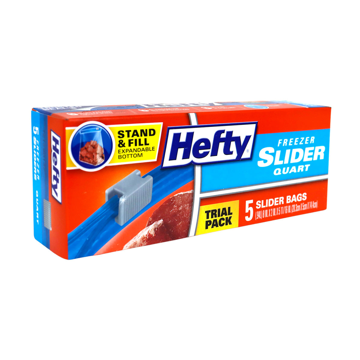 Bolsas de Plástico con Cierre Hermético, Hefty, 5 pzas