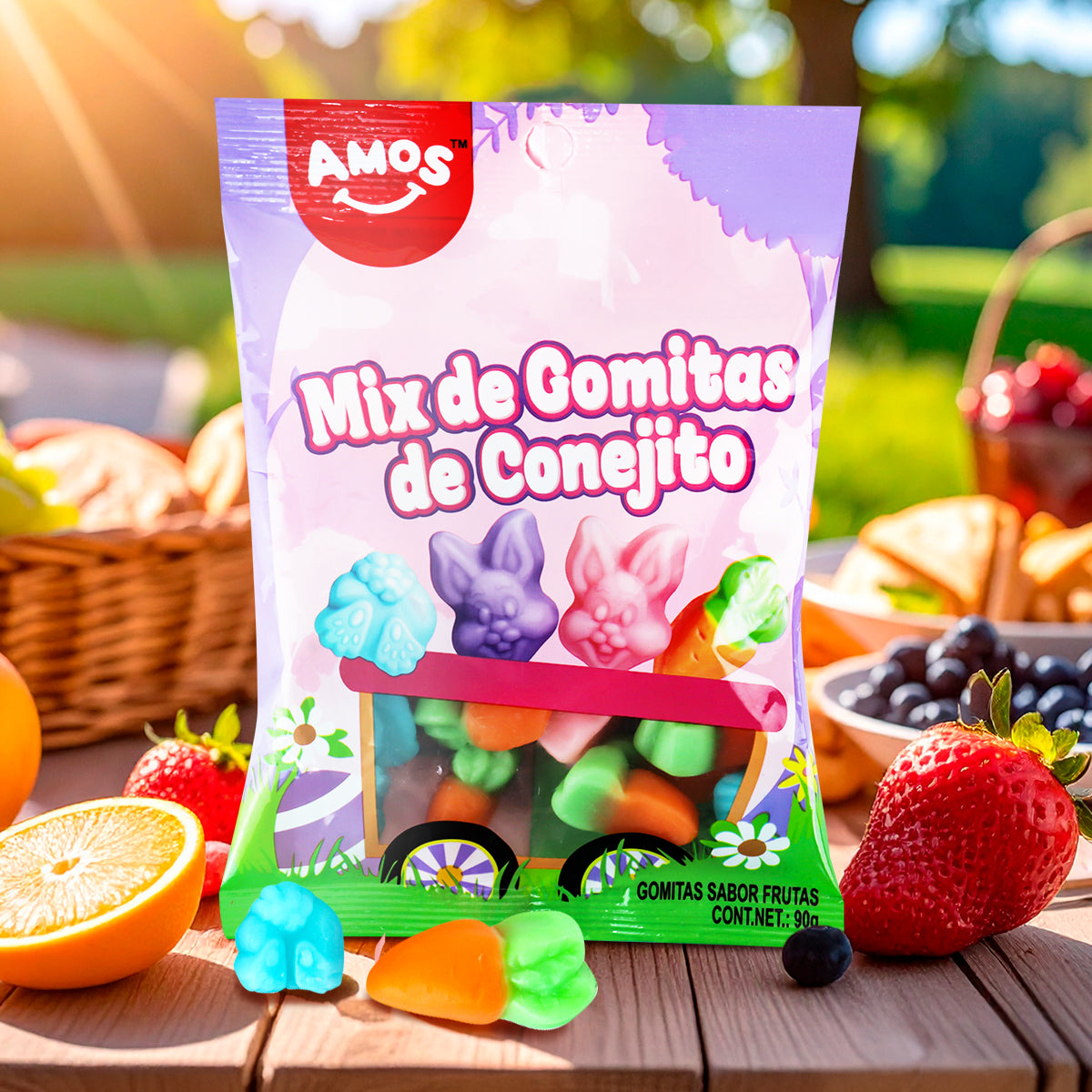 Mix de Gomitas de Conejito, Amos, 90 g